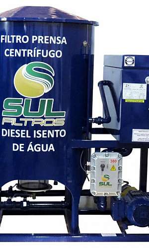 Filtro prensa tratamento de óleo diesel